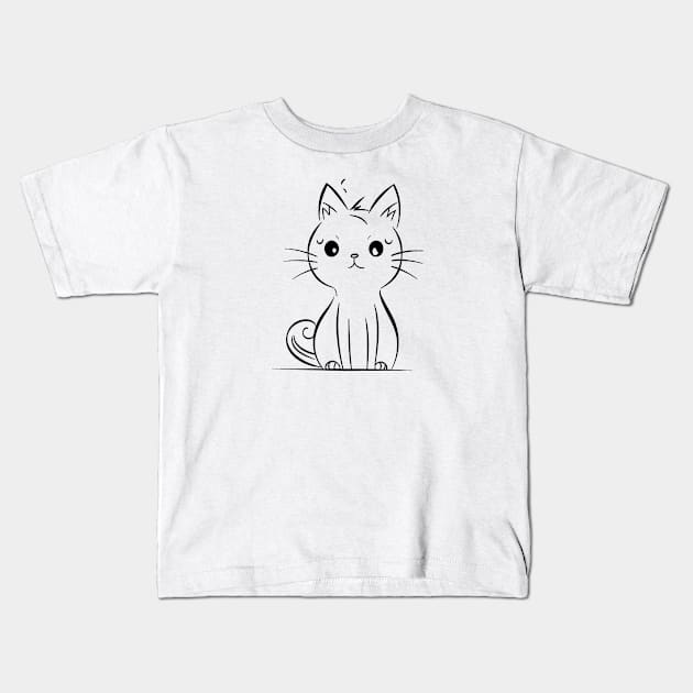 Comix Kitty Kids T-Shirt by stkUA